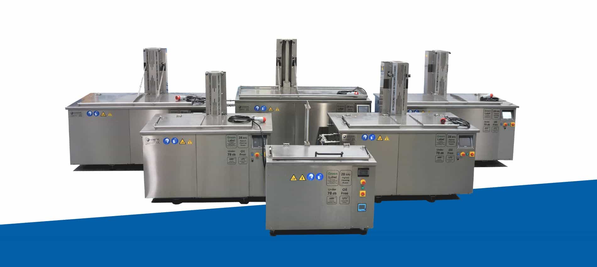 Ultrasonic cleaning machines